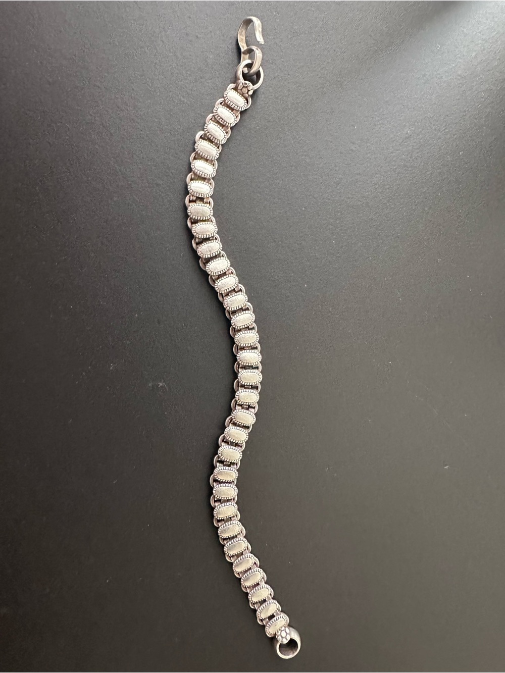 ANTIQUE STAMPED RAJASTHAN RARE BRACELET (HEAVY) HIGH GRADE COIN SILVER 800-900